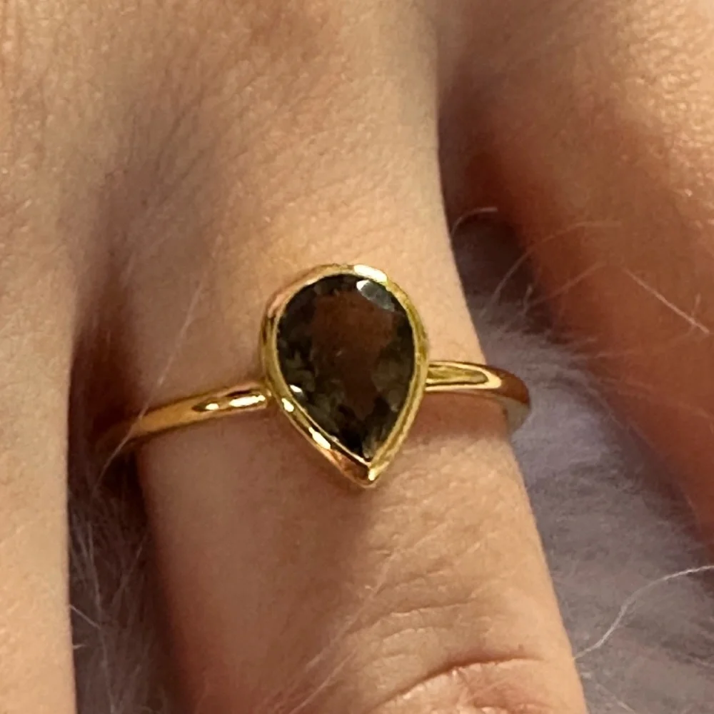 925 GF real Citrine stone made in italy